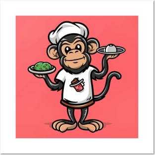 Monkey like a Cook Posters and Art